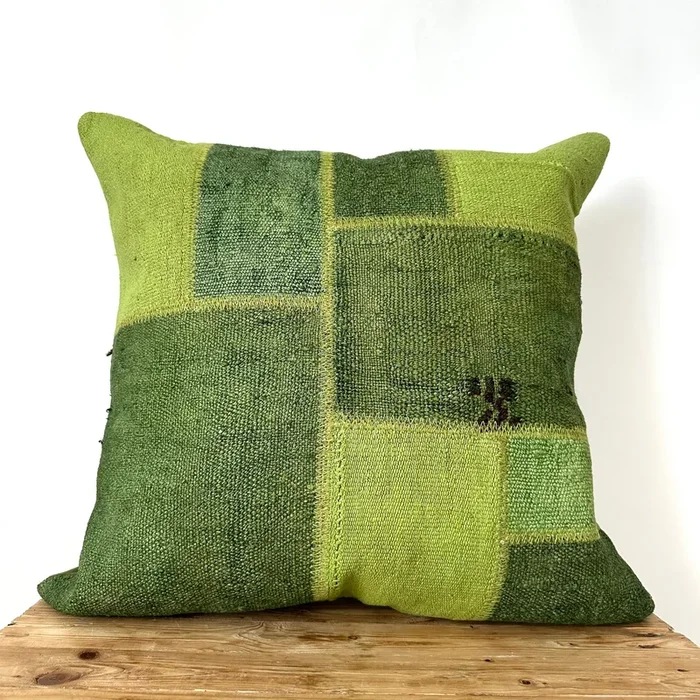 Cypria – Green Hemp Pillow Cover