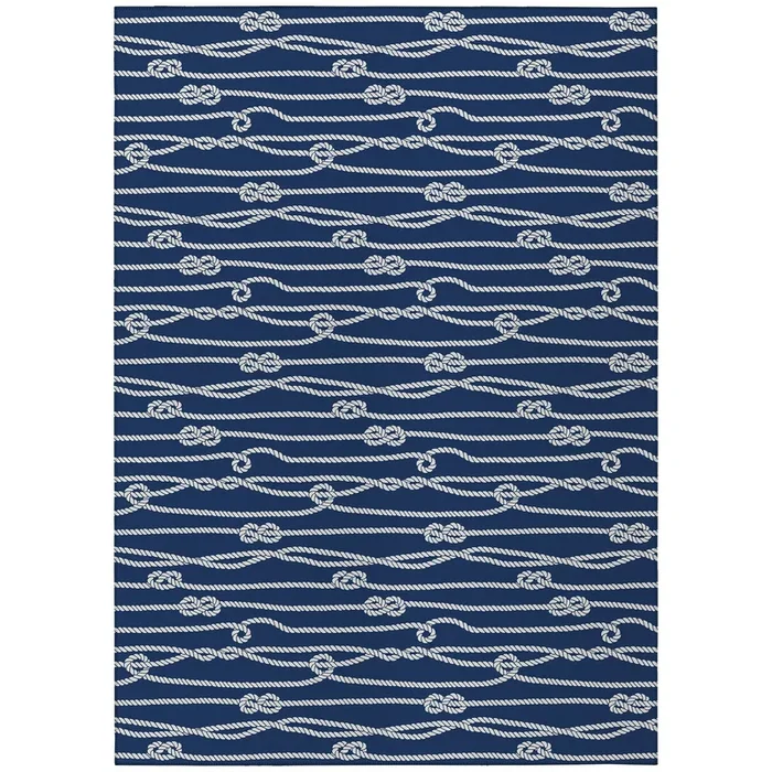 Dalyn Rugs Harbor HA7 Navy Coastal Machine Made Rug