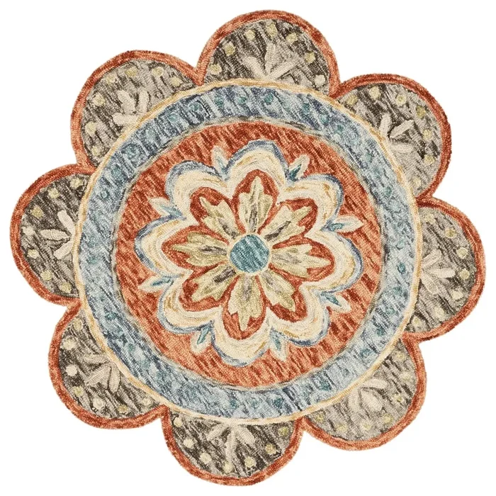 Dazzle 54091RUS Rust Rug