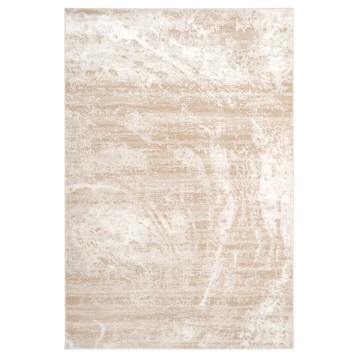 Distressed Abstract Beige Rug – Libby