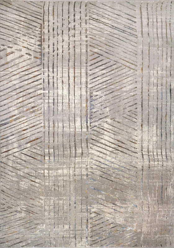 Dynamic GOLD 1364 Machine-Made Geometric Modern Area Rug