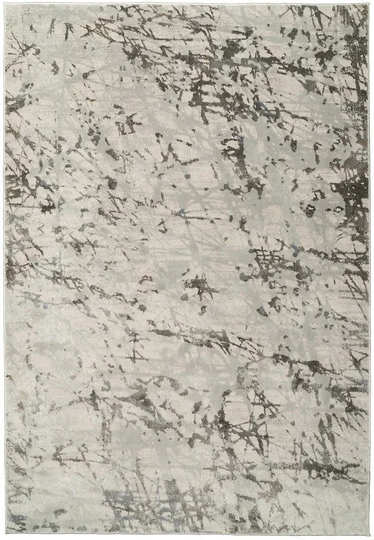 Dynamic Rugs Castilla 3554 Ivory Grey Modern Machine-Made Rug