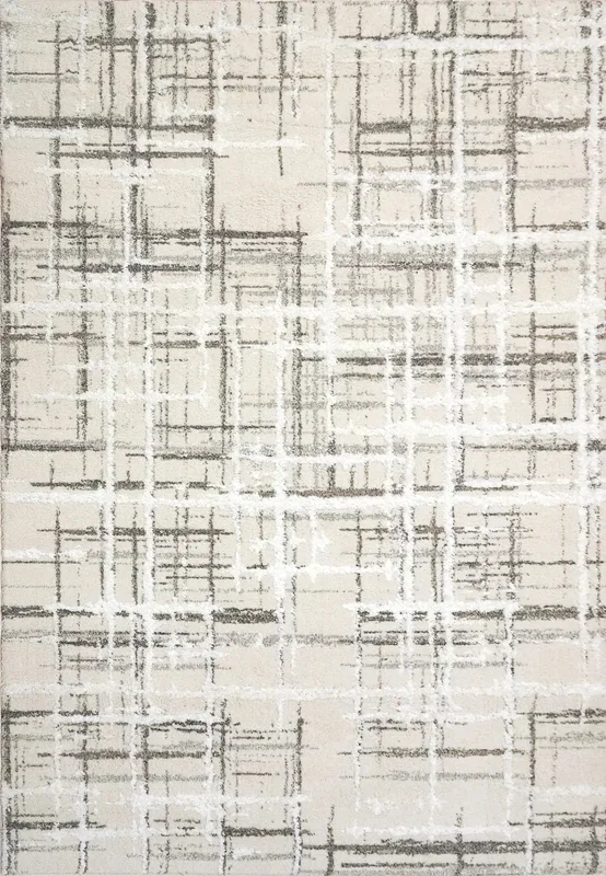 Dynamic Rugs Troya 4602 Cream Ivory Contemporary Machine-Made Rug