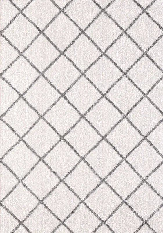 Dynamic SILKY SHAG 5920 Machine-Made Geometric Contemporary Area Rug