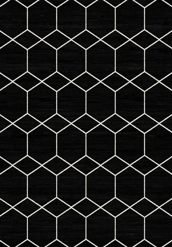 Easton Hexagonal Pattern Rug