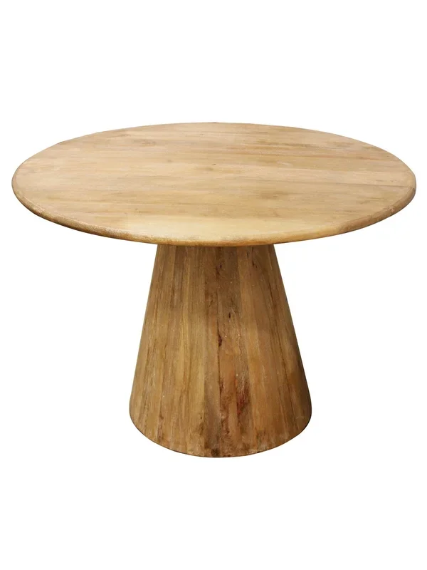 Eclectic Home Dining Table Jade 42 Wood Round
