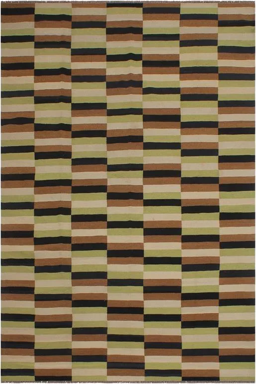 Eclectic Turkish Kilim Joette Hand-Woven Wool Rug – 8’3” x 10’9”