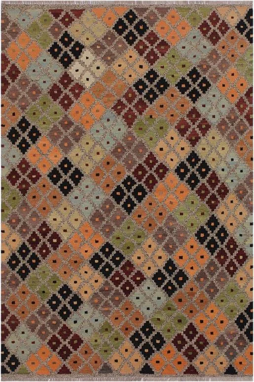 Eclectic Turkish Kilim Keisha Hand-Woven Wool Rug – 5’2” x 6’4”