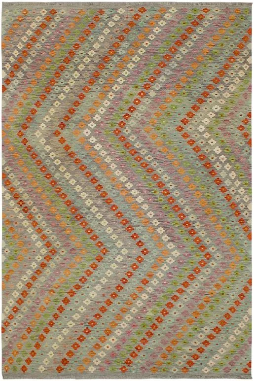 Eclectic Turkish Kilim Quinn Hand-Woven Wool Rug – 6’8” x 9’9”