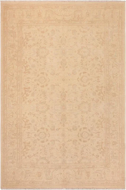 Eclectic Ziegler Delvin Beige/Tan Wool Rug – 8’2” x 10’0”