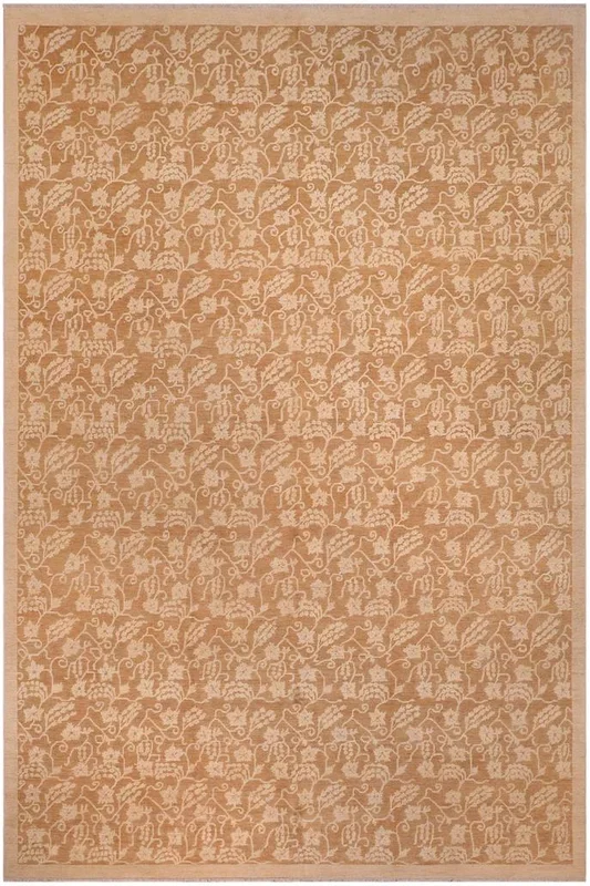 Eclectic Ziegler Sarita Brown/Brown Wool Rug – 11’8” x 17’10”