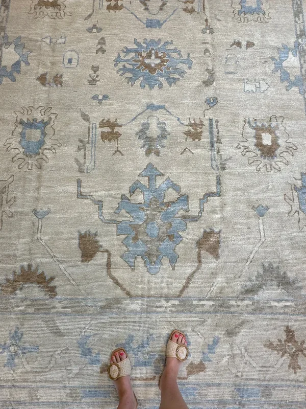 Edith Sepia Turkish Oushak Rug | In Stock