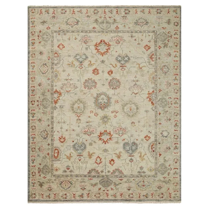 Elaina Collection Hand-knotted Area Rug #HEL08BGRULL