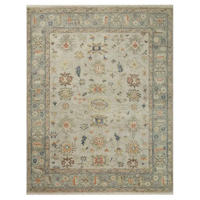 Elaina Collection Hand-knotted Area Rug #HEL09STMLLL