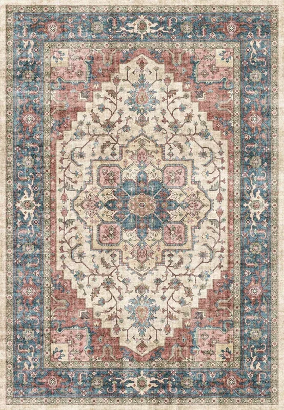Elise 6302-351 Red/Blue Rug