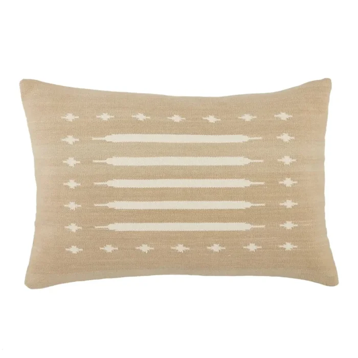 Emani EMN08 Taupe/Cream Pillow