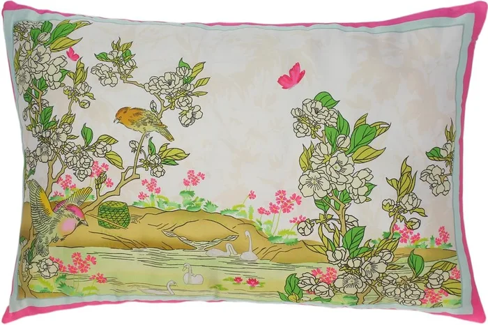 Enchanted Bird Jeromy Silk Pillow