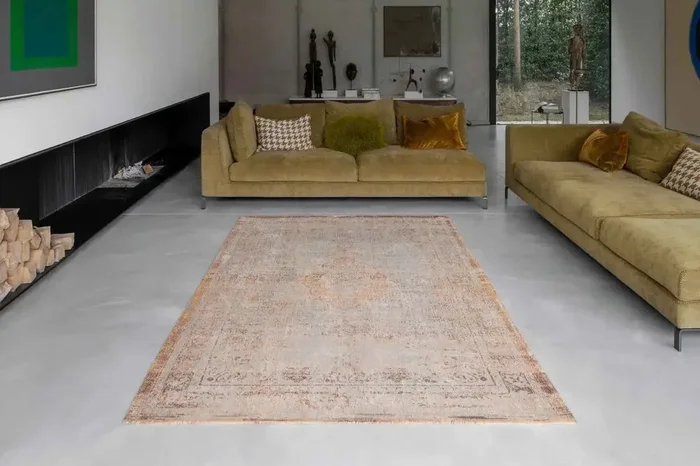 Fading World Medallion 9067 Salmon Washable Rug