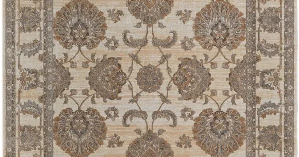 Feizy Celene 39KZF BEIGE/GRAY Area Rug 3 ft. 9 in. X 5 ft. 7 in. Rectangle