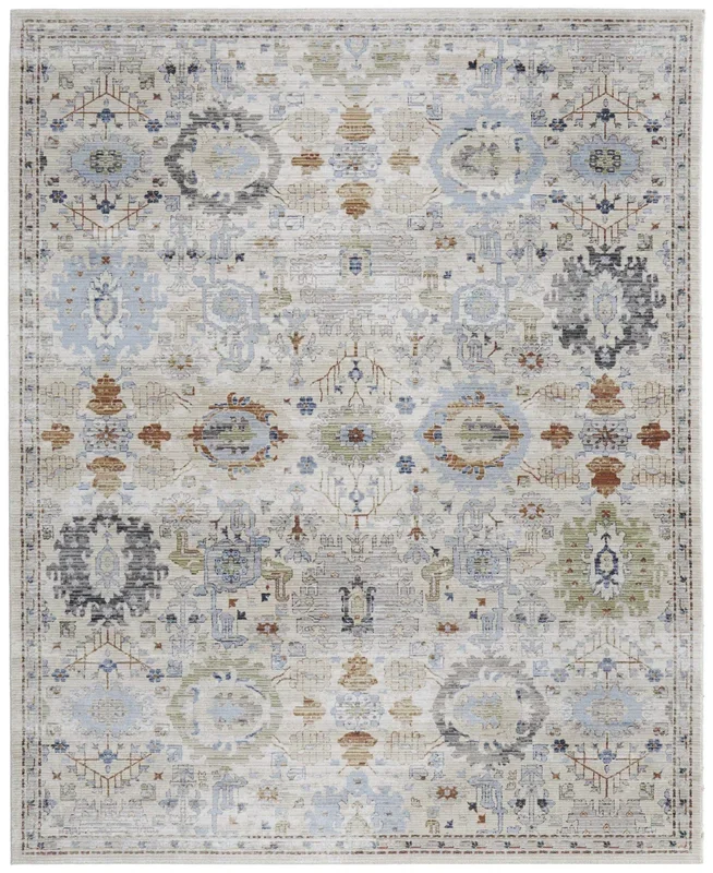 Feizy Melrose 39P5F Beige Multi Traditional/Persian/Classic Machine Woven Rug