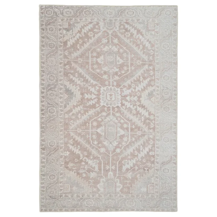 Flatwoven Washable Distressed Beige Area Rug – Tolka