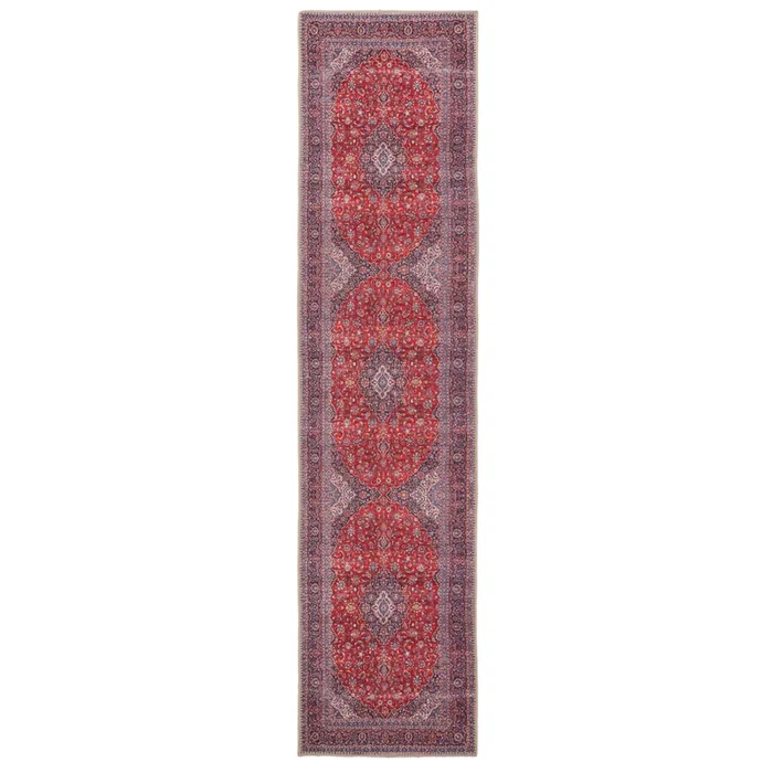 Flatwoven Washable Red Oriental Runner – Tullow