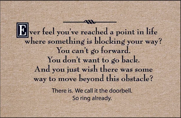 FUNNY ‘SO RING ALREADY’ DOORMAT