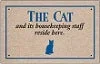 FUNNY DOORMAT – CAT & HOUSEKEEPING STAFF