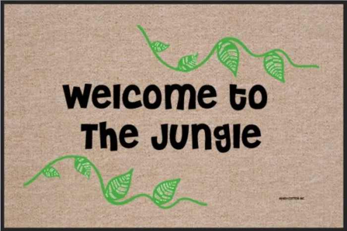 FUNNY DOORMAT – WELCOME TO THE JUNGLE