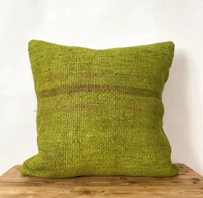Gevah – Olive Green Hemp Pillow Cover