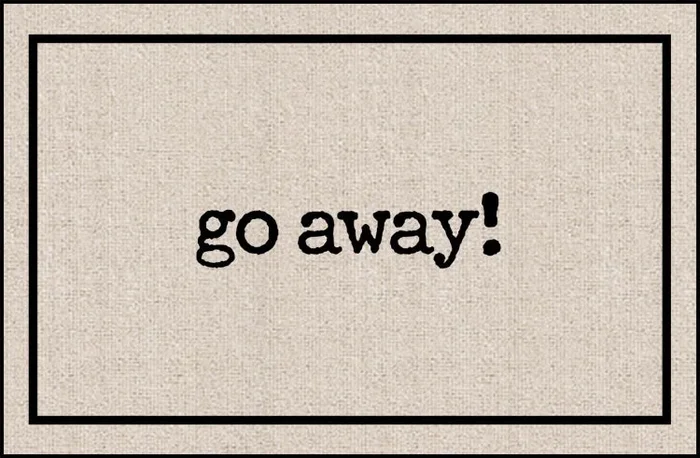 Go Away Olefin Doormat