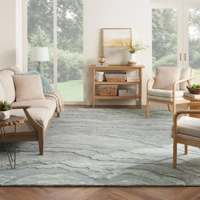 GRACEFUL GRU01 Blue Rug