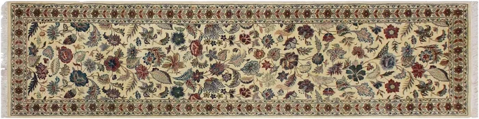 Gulberg Heritage Chi Beige/Green Wool Runner – 2’6” x 10’2”