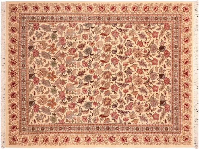 Gulberg Heritage Kelsie Ivory/Pink Wool Rug – 6’0” x 9’2”