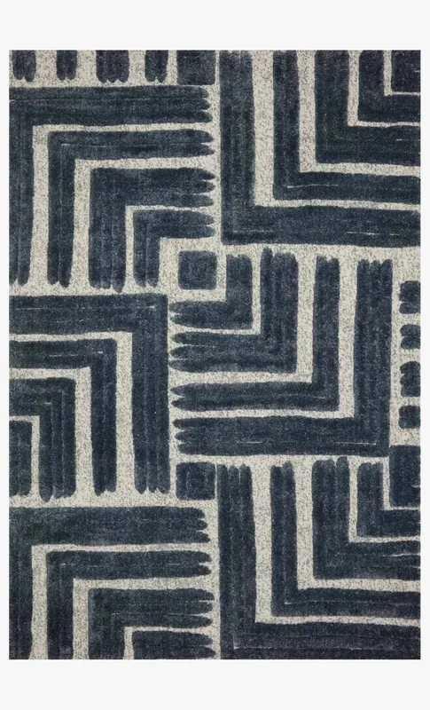 Hagen HAG-05 Blue/White Rug