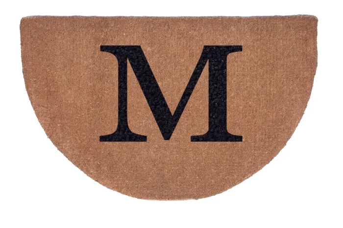 Half Round Plain Personalized Doormats
