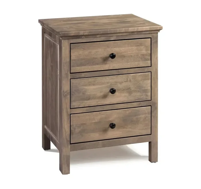 Heritage 3 Drawer Wide Nightstand