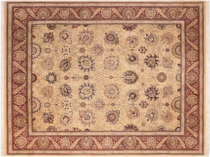Heritage Verda Beige/Red Wool Rug – 8’0” x 10’2”
