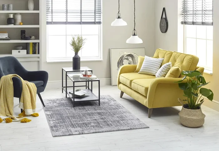 High Rise 7063A/LT.GREY/DK.GREY Rug
