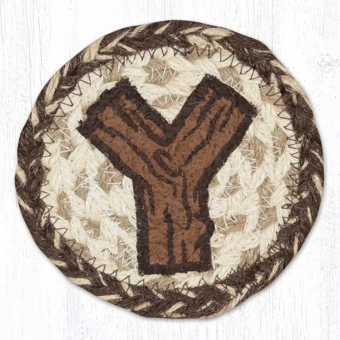 IC-9-870 Rustic Y Individual Coaster
