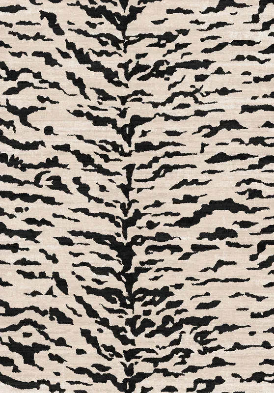 Ines Modern Tiger Print Rug