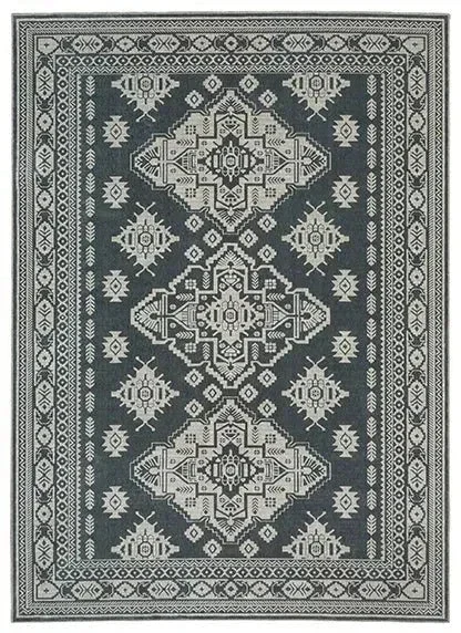 Intrigue INT05 Blue/Beige Rug