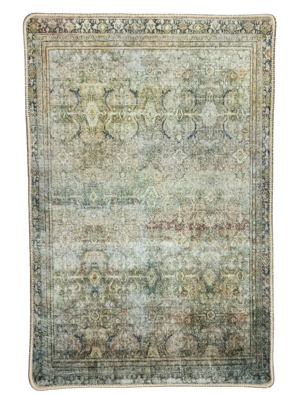 Irie Olive Green Moss Persian 2×3 Rug