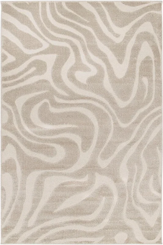 ISOLA CREME EASY CARE SWIRL FLOOR RUG