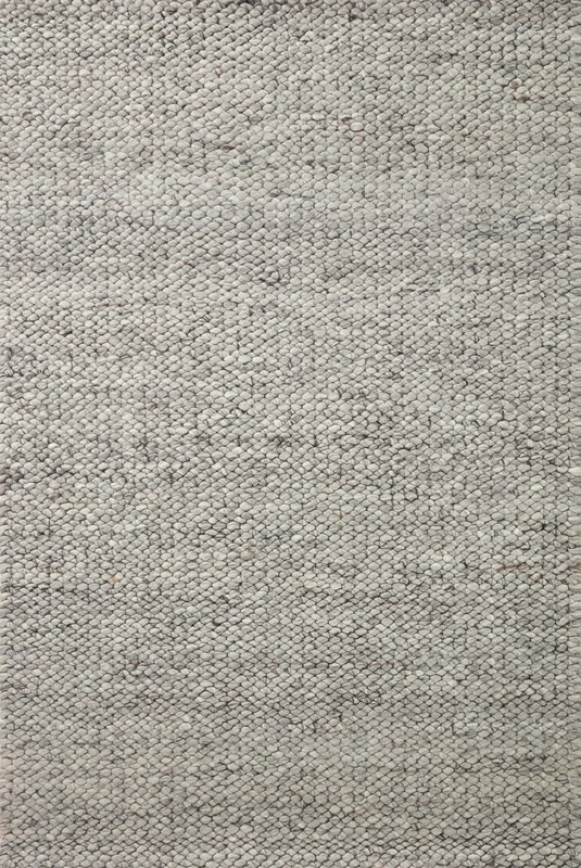Jean Stoffer x Loloi Hendrick HEN-01 Grey Contemporary Hand Woven Rug