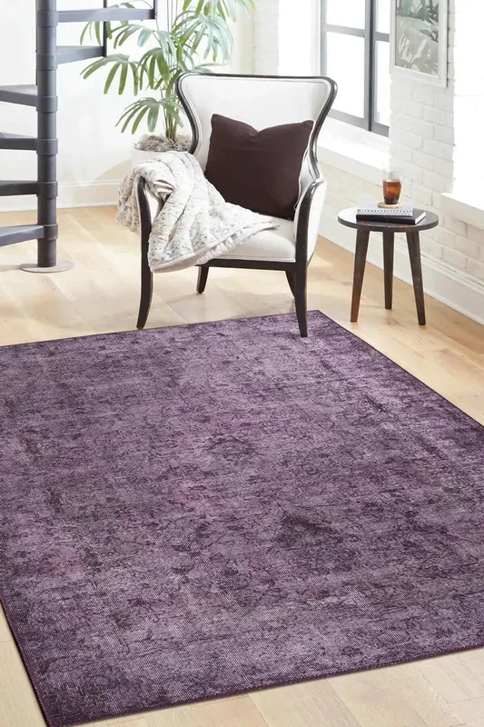 Jeanna Purple Boho Turkish Vintage Rug