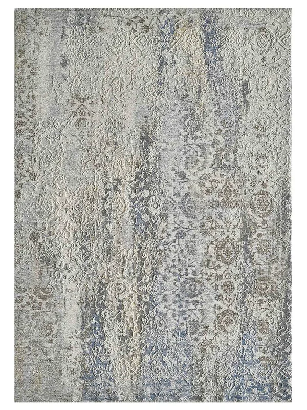 KAS Preston 8107 Ivory Blue Transitional Machinemade Rug