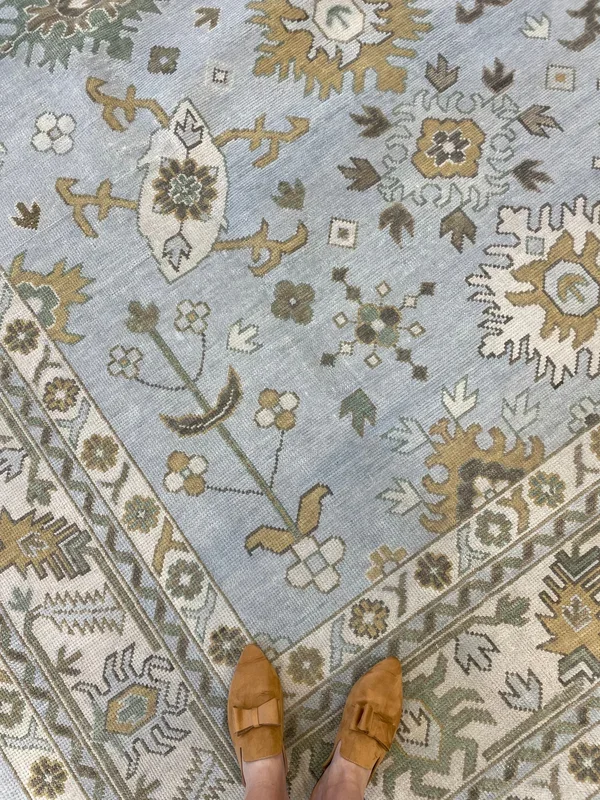 Katherine Blue Modern Oushak (In Stock)