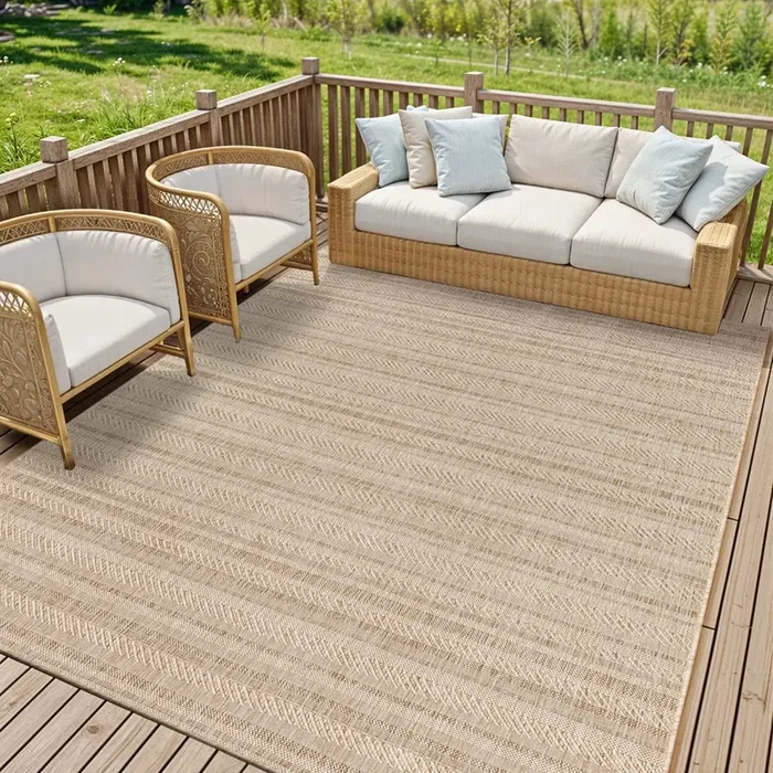 KAVITA In- & Outdoor Global Brown Rug