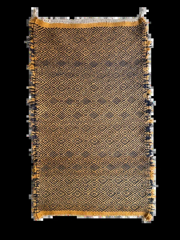 Khatima’s Blue & Beige Flatweave Accent Rug